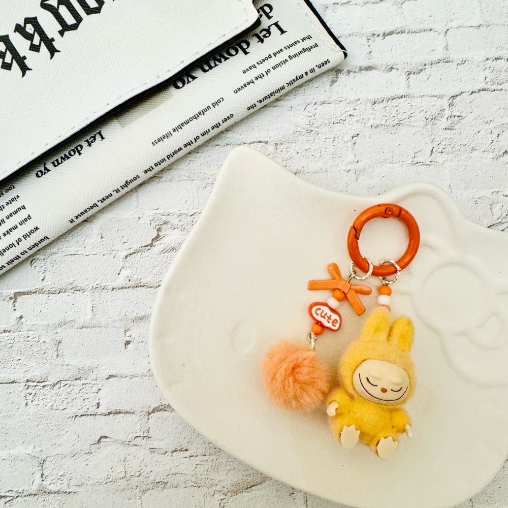 Adorable Yellow Kawaii Keychain